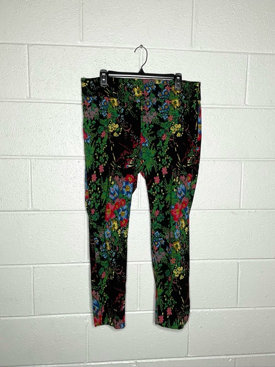 Soft Surroundings Pants - < Soft Surroundings “In Bloom” Pull-On Slim Ankle Pants >